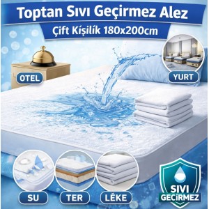 Toptan sıvı geçirmez alez çift kişilik 180x200cm